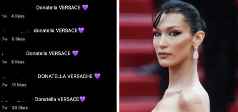 donatella versace purple heart meaning